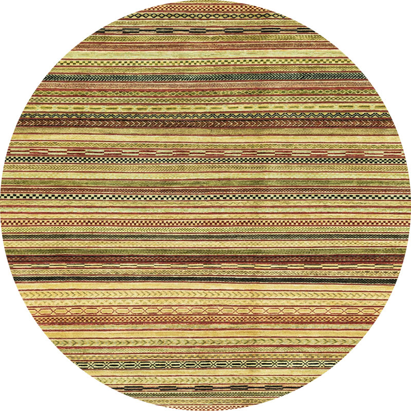 Abstract Indoor Rug, Round 6'