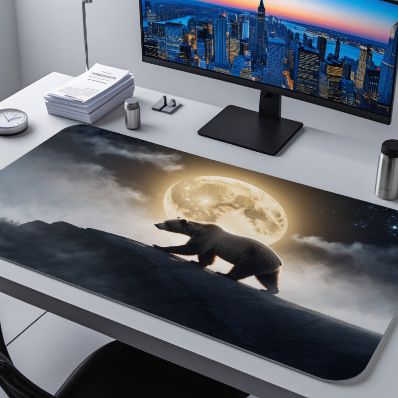 Polyester Desk Pad, 31.5x15.5