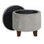 Pittsburgh Cambridge Tufted Round Storage Ottoman-1198879729