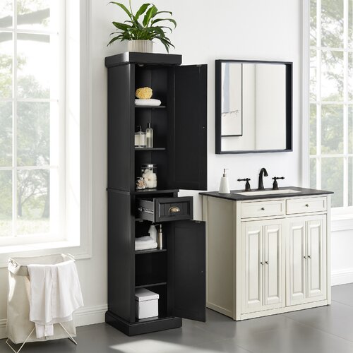 Lark Manor Arjae Freestanding Linen Cabinet & Reviews | Wayfair