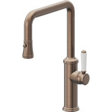 Davoli Kitchen Pull-Down Faucet with Button Sprayer - Quad Spout