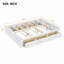 Structure de lit plateforme en bois grand format avec 6 tiroirs de rangement, blanc-1594992722
