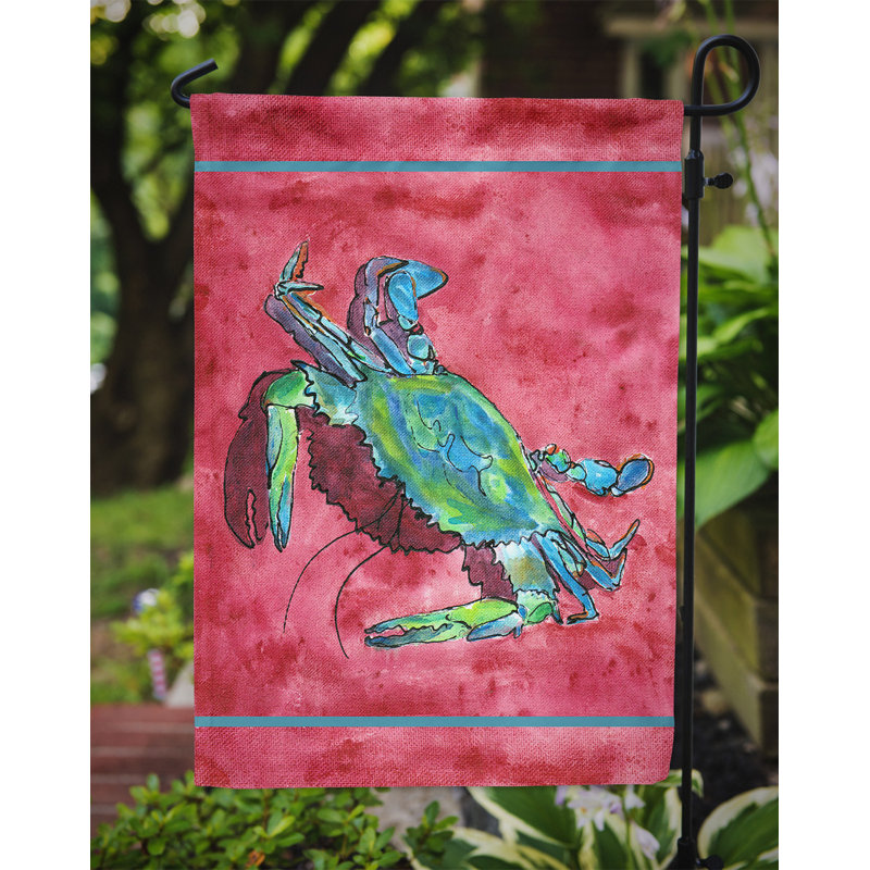 Drapeau de jardin à 2 côtés crabe