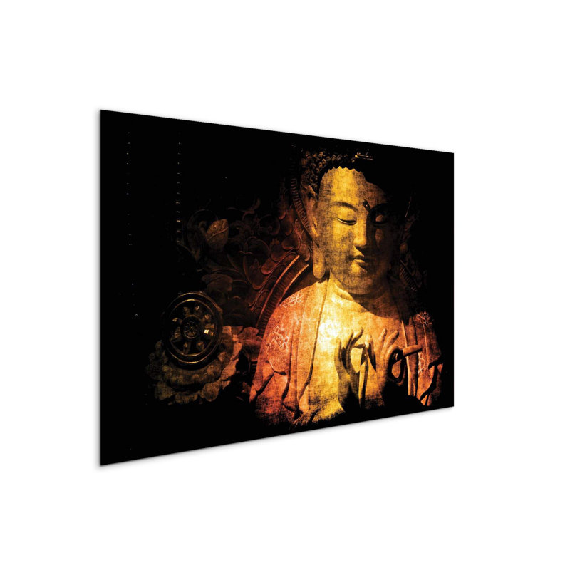 Buddha Light by Art Studio 53×80 cm MetalArt Materic Aluminum Satin Effect, Frameless Panel, Lightweight Ready to Hang
