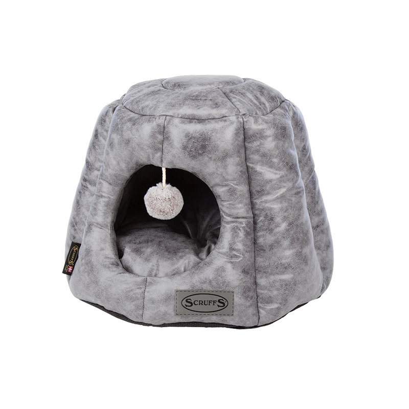 Knightsbridge 100% Polyester Pet Bed, Grey