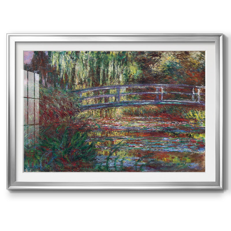 Le pont japonais (l'eau), Argent, H 15 po x l 21 po x P 1,5 po