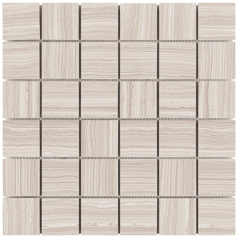 Carreau de mur et de plancher en porcelaine 2 po x 2 po, gris