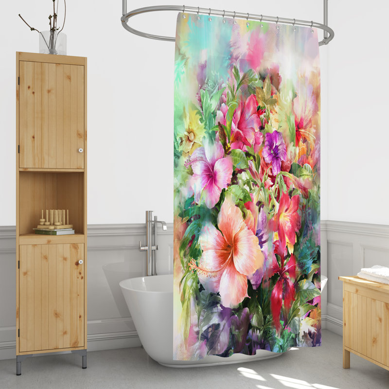 Rideau de douche simple, H 70 po x l 72 po