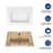 28" X 19" White Rectangular Single Vanity Top With 1 Faucet Hole And Overflow(Sink Only)