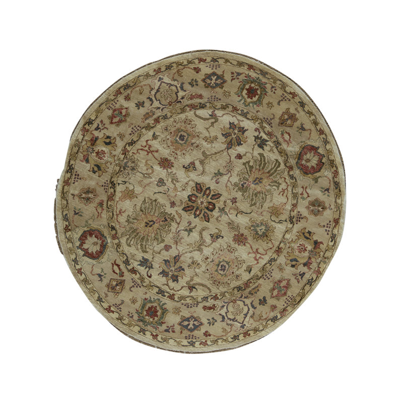 Wool Oriental Area Rug in Sand