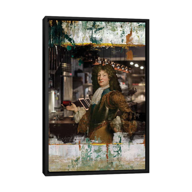 « bravos », impression sur toile, H 26 po x l 18 po x P 1,5 po, Toile avec cadre noir, Pas de tapis