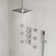 RelaxaJet  Thermostatic Shower System 12" Celling Rainfall Shower Faucet Set with Rough-in Valve