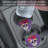 Flower Skull Single Round Absorbent Stone Car Coaster