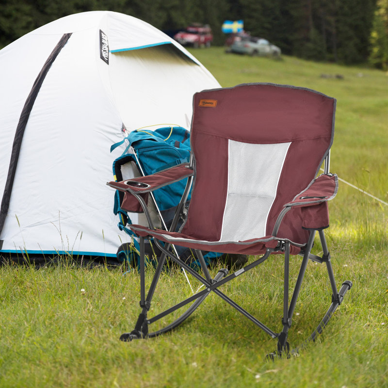 Chaise de camping pliante, Rouge