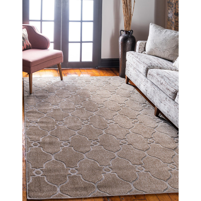 Garrity Geometric Indoor / Outdoor Rug, Rectangle 7' x 10'