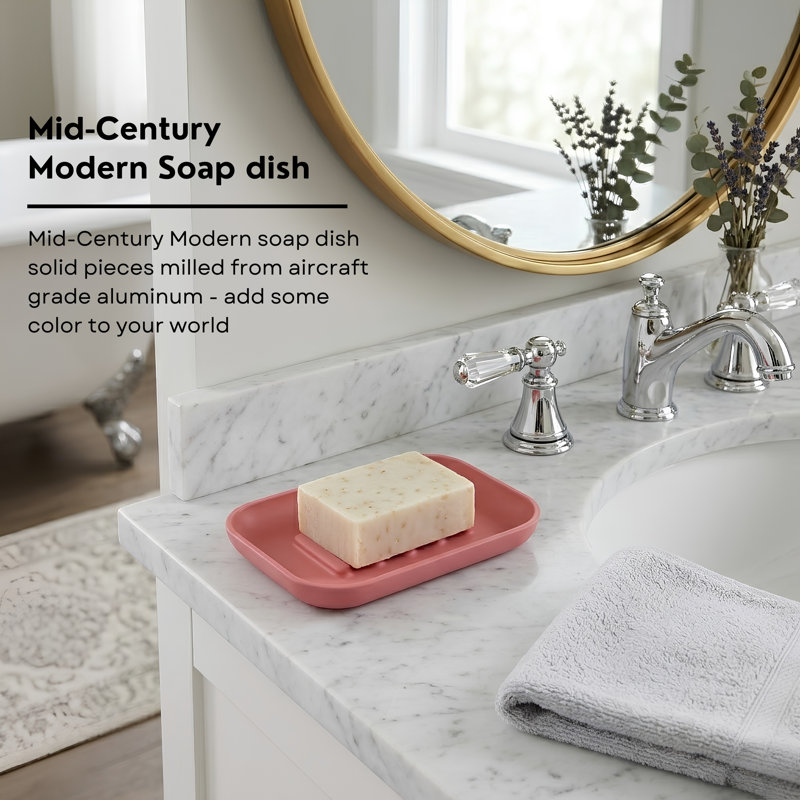 Alabaster Soap Dish, Blush (Pink)