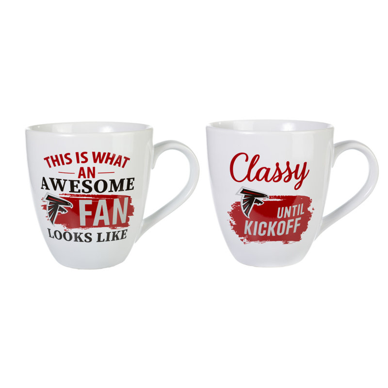 Ensemble de 2 tasses à café NFL, Falcons d'Atlanta