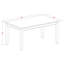 Ensemble de 5 pièces pour coin-repas pour 4 personnes comprenant une table de salle à manger rectangulaire et 4 chaises rembourrées en tissu de lin, acajou-1849310483-1800887959-1849310484