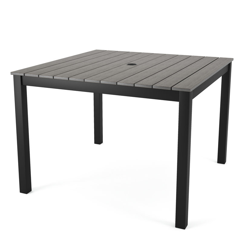 Table de salle à manger d'extérieur Caleob, L 41 po x L 41 po x H 29 po