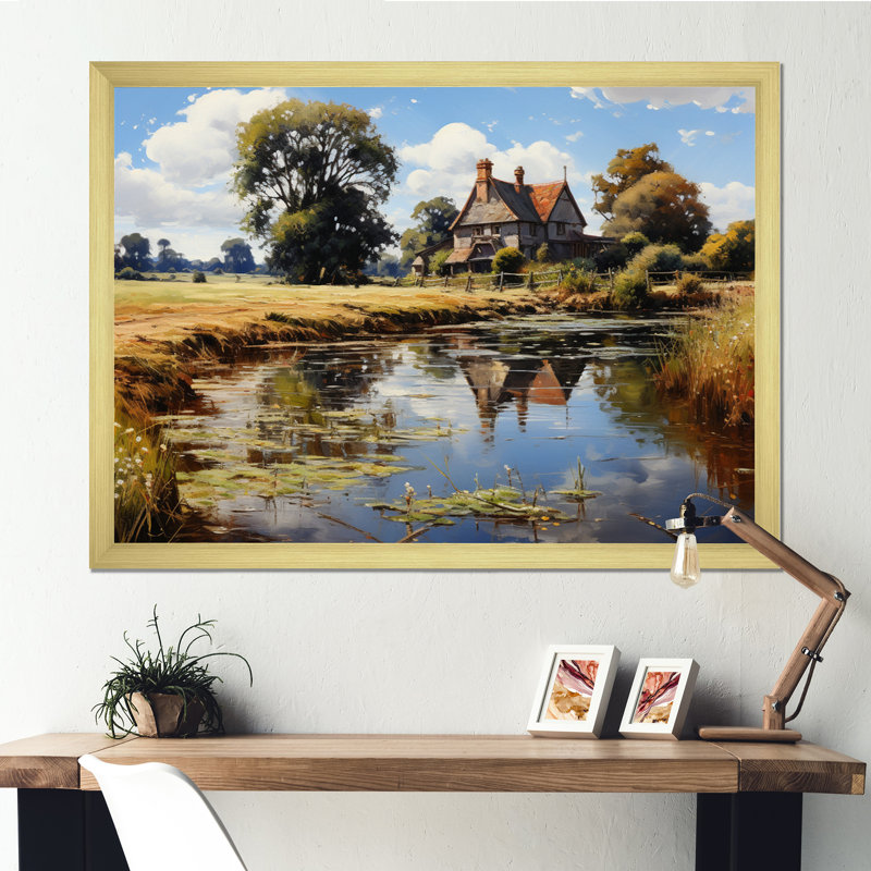 The Hay Wainjohn Constables II - Paysages, reproduction d'art sur toile, Encadrement doré, H 30 po x l 40 po x P 1,5 po