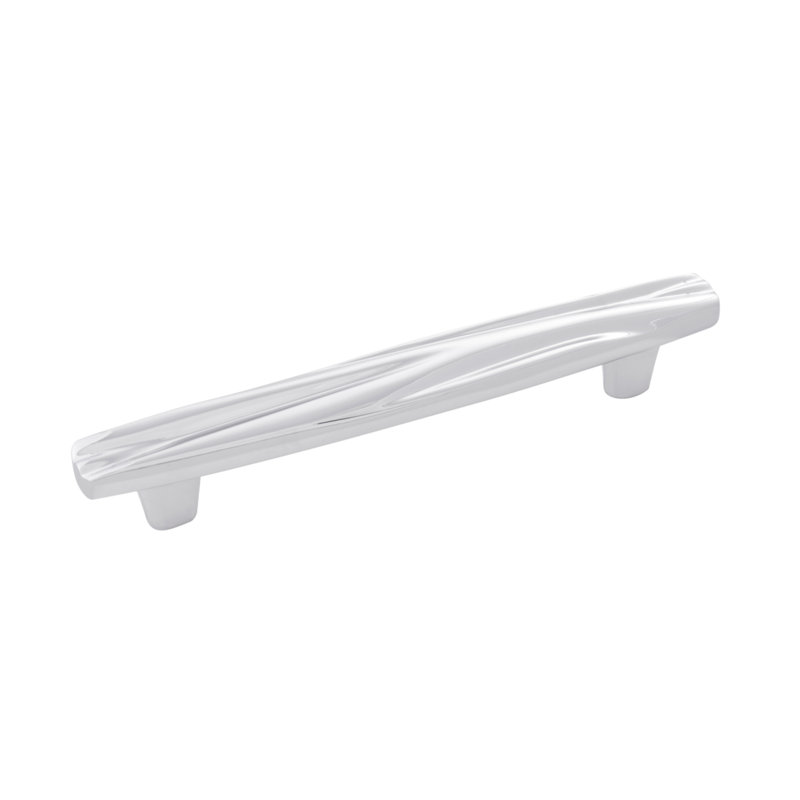 Poignée barre Caspian, 5 1/16", Chrome chrome