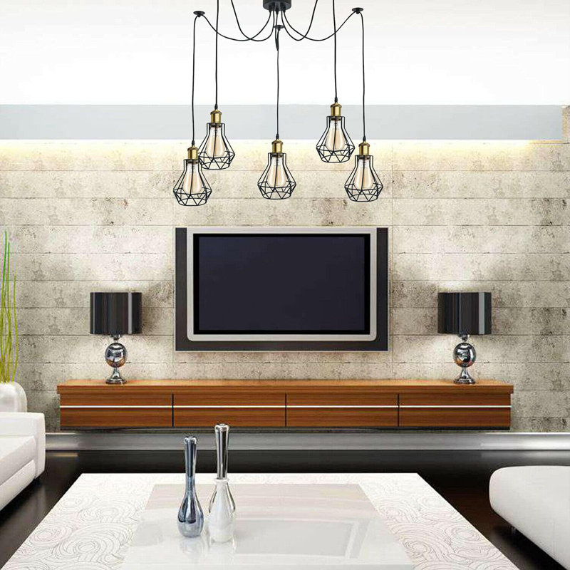 5 - Light Black Cluster Pendant