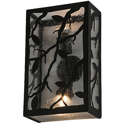 Rustic Lodge Flush Mounted Sconce