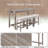 Teneile 59" W 3-Person Bar Table Set-972597258
