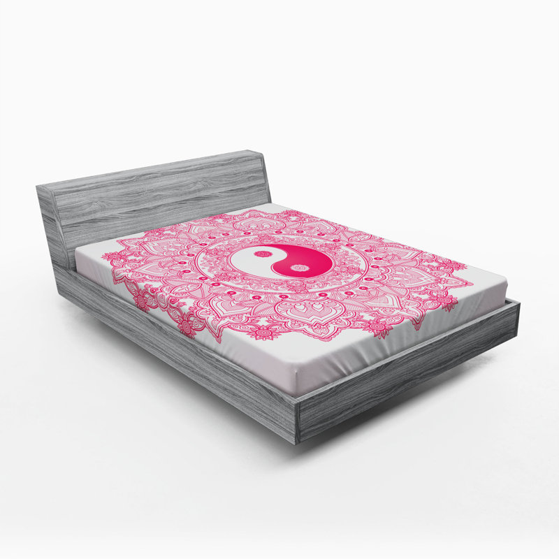 Microfiber Floral Fitted Sheet, Full Fitted Sheet