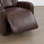 Fauteuil inclinable électrique oscillant et pivotant en cuir véritable avec appui-tête et soutien lombaire électrique-1126845088