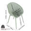 Ensemble de 2 chaises longues modernes - plastique PP intérieur / extérieur toutes saisons-131146198