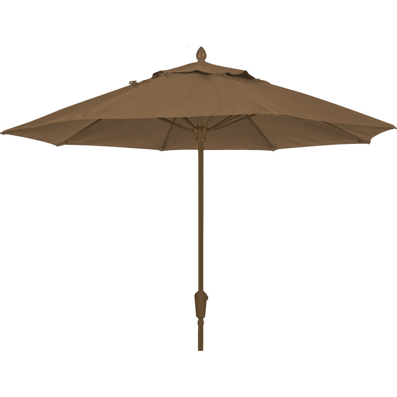 Parasol de marché 7,5 pi Prestige, Bronze champagne, Cacao