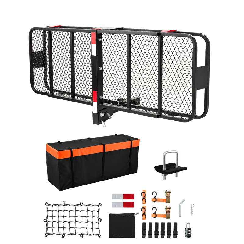 Porte-bagages d'attelage pliable 500 lb pour récepteur de 2 po