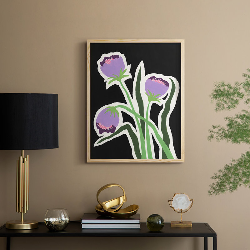 «Pop Flowers II», Naturel, H 11 po x l 9 po