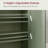 Bathroom Floor Storage Cabinet with 2 Adjustable Shelve-1988199881
