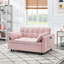 Chaise pliante en rose - dossier réglable et structure en bois massif éponge respirante pour tous les décors modernes