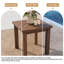 Table d'appoint d'extérieur en bois massif pour patio