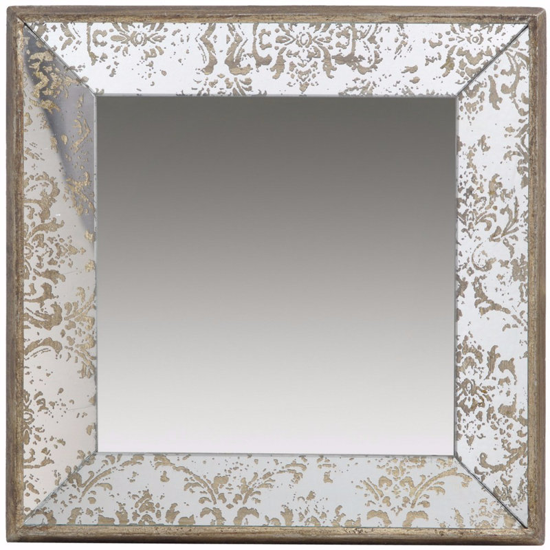 Miroir décoratif Nault, H 15,16 po x l 15,16 po