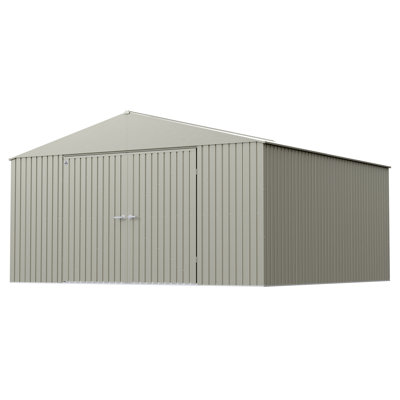 Remise de rangement en acier Elite, 14 x 16, gris froid