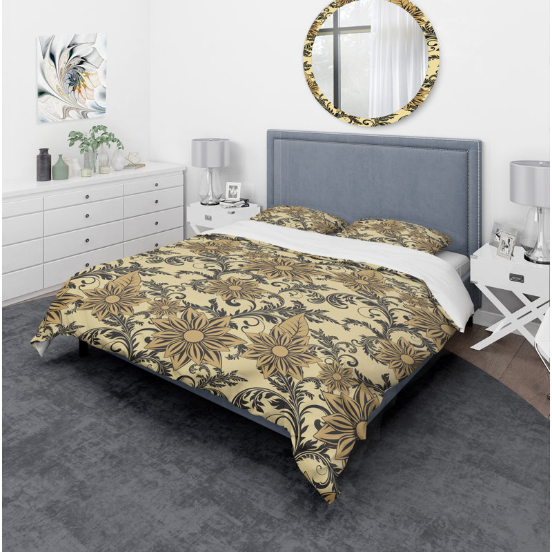 Ensemble de housse de couette bohème et éclectique, Housse de couette très grand + 2 taies décoratives