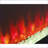 Indoor Fireplaces 50” Smart Electric Fireplace Heater | Wall Mount/In-Wall | Tempered Glass+Sheet Metal