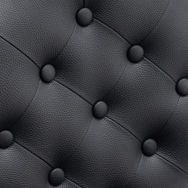 Fauteuil inclinable à haute inclinaison hydraulique, Similicuir noir