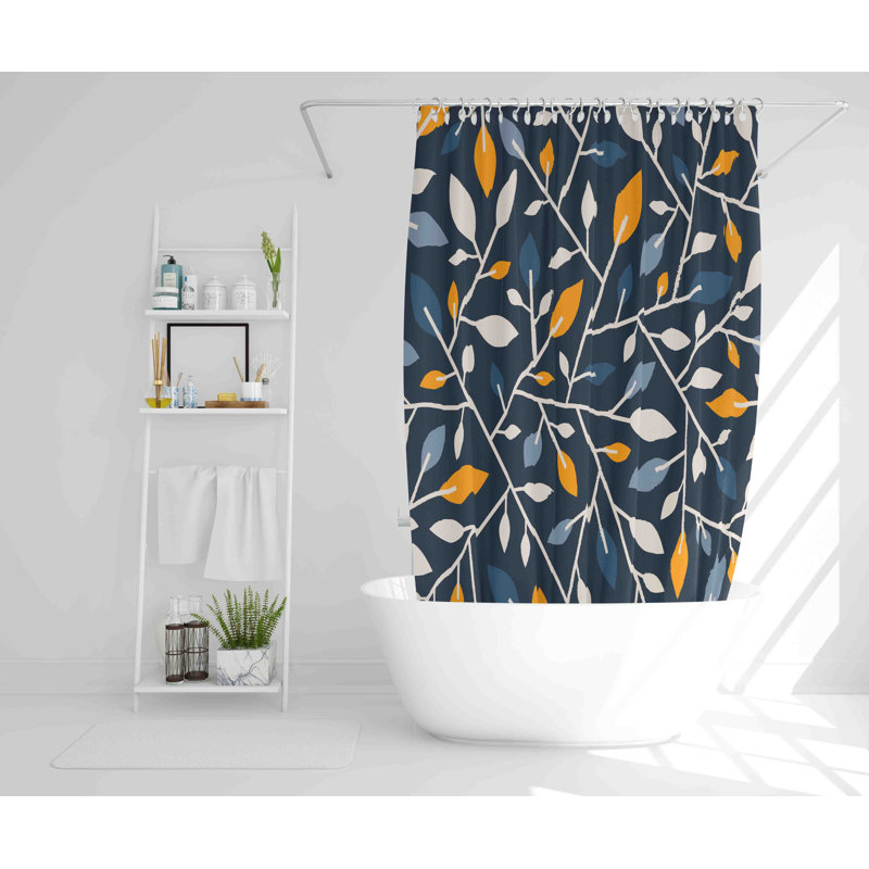 Burtundy 2 Piece Polyester Shower Curtain Set, 168cm H x 168cm W
