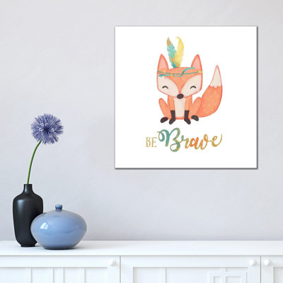Be Brave by Josefina - Wrapped Canvas Gallery-Wrapped Canvas Giclée