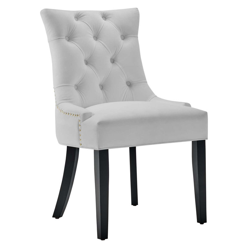 Modway Regent Tufted Performance Velvet Dining Side Chairs, White