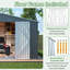 Très grande remise rectangulaire en métal 13 pi x 11 pi avec structure de plancher, brun
