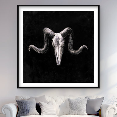 Crânes de squelette style grunge | Imprimé d'animaux contemporains