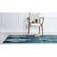 Tapis bleu à motif abstrait Rizer-1409879899