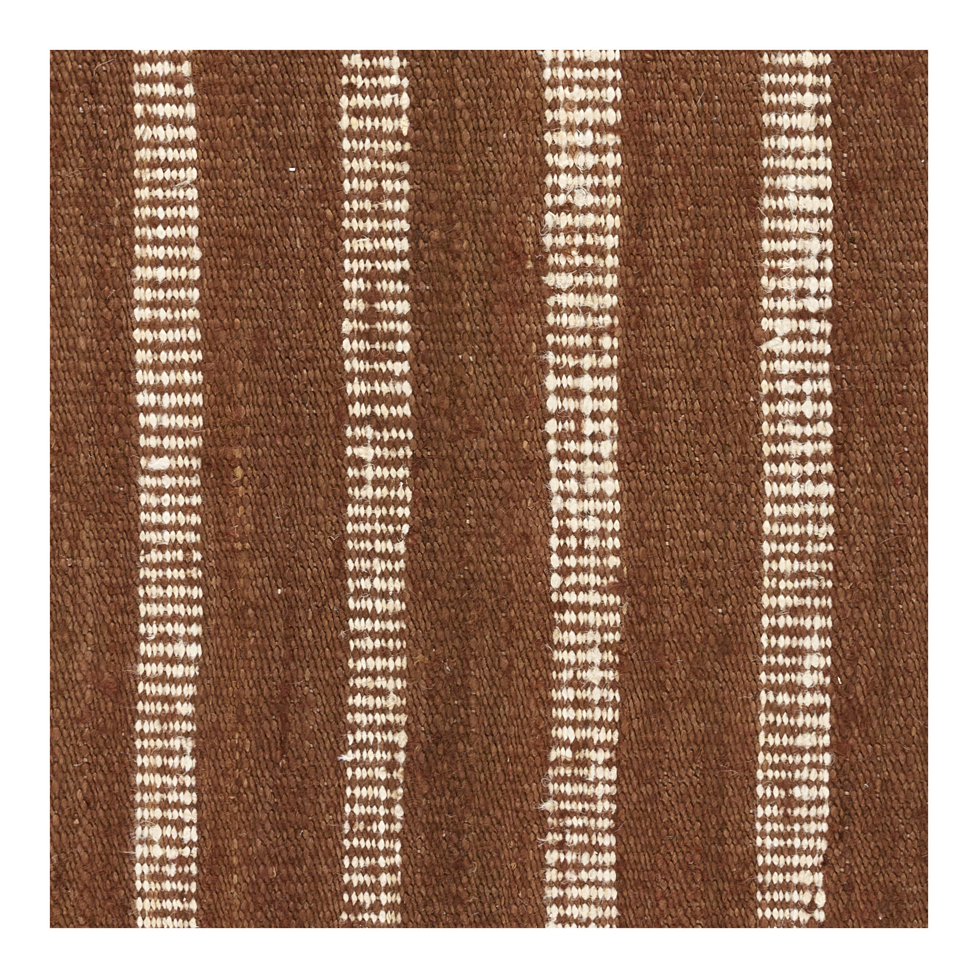 Aadison Hand Woven Jute Striped Rust Area Rug, Rectangle 7'10" x 9'10"