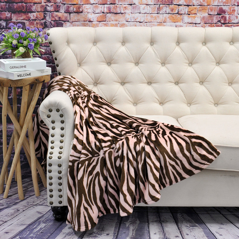 Knitted Throw Blanket, Red